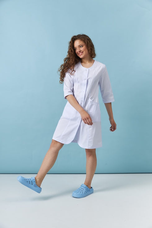 Подовжений медичний халат Брістоль