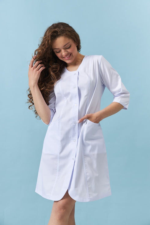 Подовжений медичний халат Брістоль