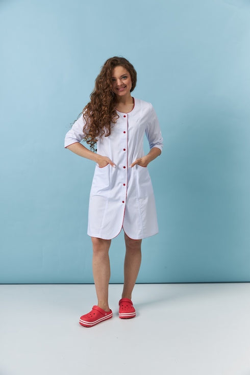 Подовжений медичний халат Брістоль