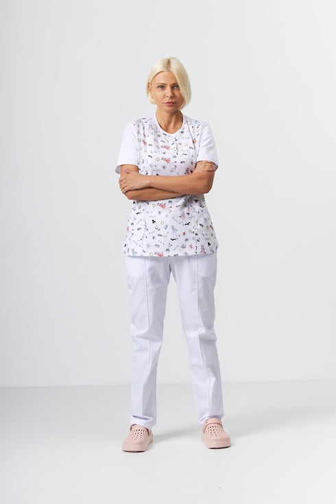 Жіночий медичний костюм Невада із коротким рукавом