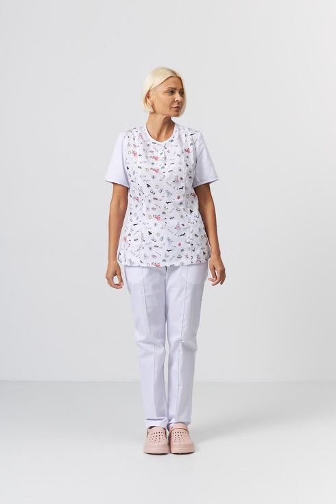 Жіночий медичний костюм Невада із коротким рукавом
