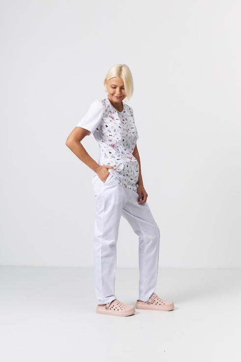 Жіночий медичний костюм Невада із коротким рукавом