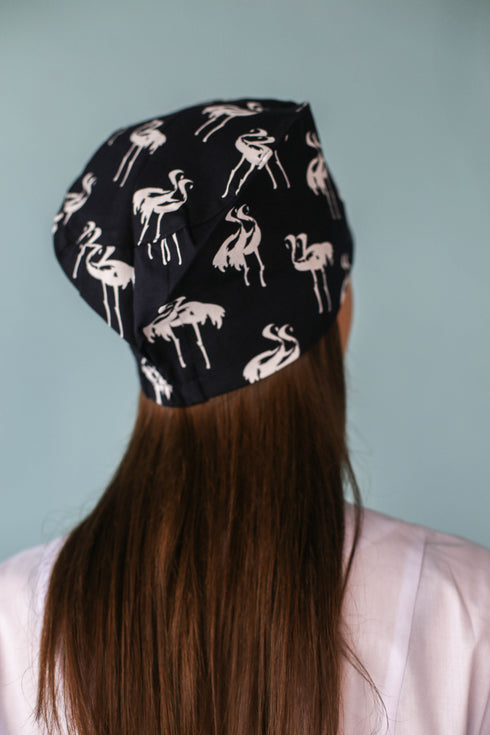 Медична шапочка принтована на резинці