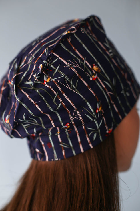 Медична шапочка принтована на резинці