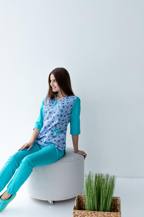 Медичний Костюм Маямі з рукавом 3/4