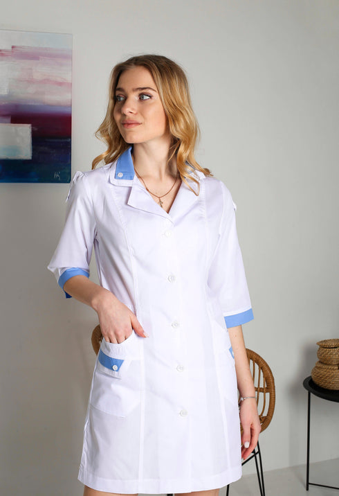 Медичний халат Дабл