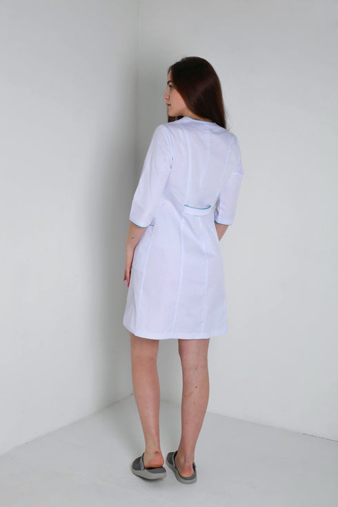 Подовжений медичний халат Брістоль