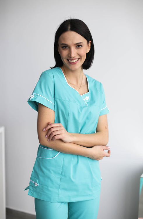 Медичний костюм Аве з коротким рукавом